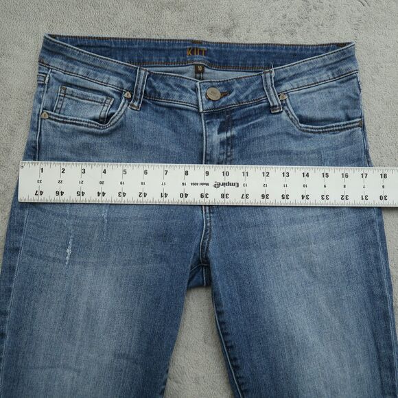 KUT from the Kloth Jeans Women's 10 Mid-Rise Skinny Leg 26" Inseam Distressed - Picture 8 of 16